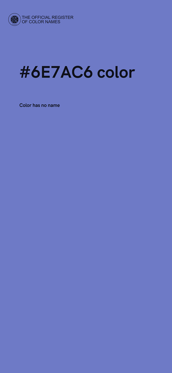 #6E7AC6 color image