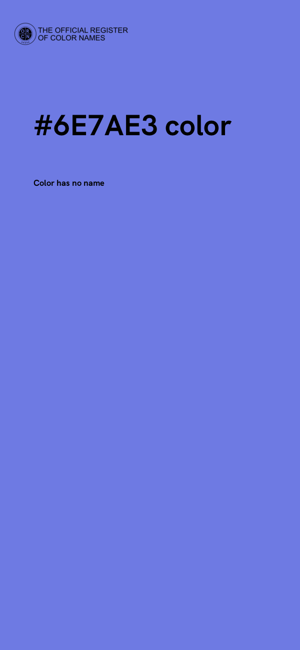 #6E7AE3 color image