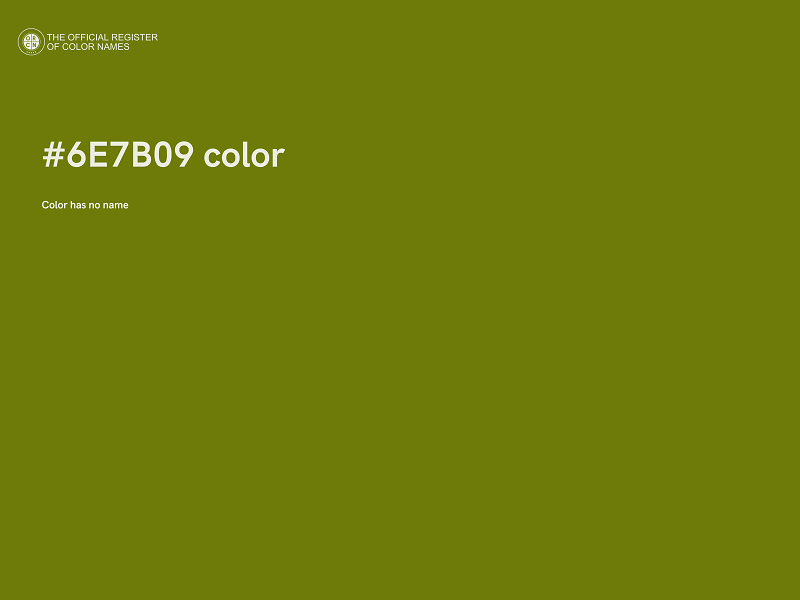 #6E7B09 color image