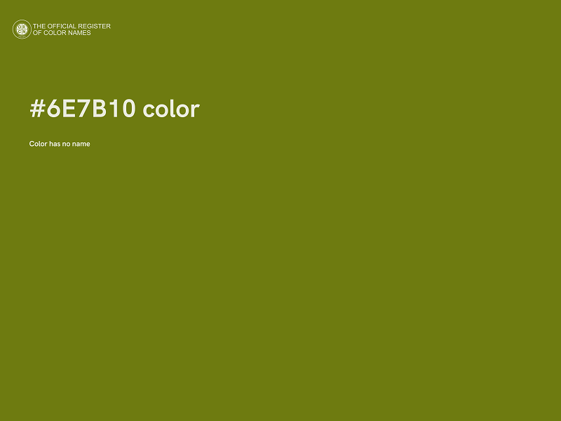 #6E7B10 color image