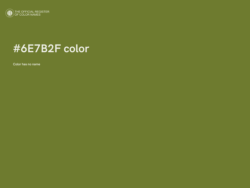 #6E7B2F color image