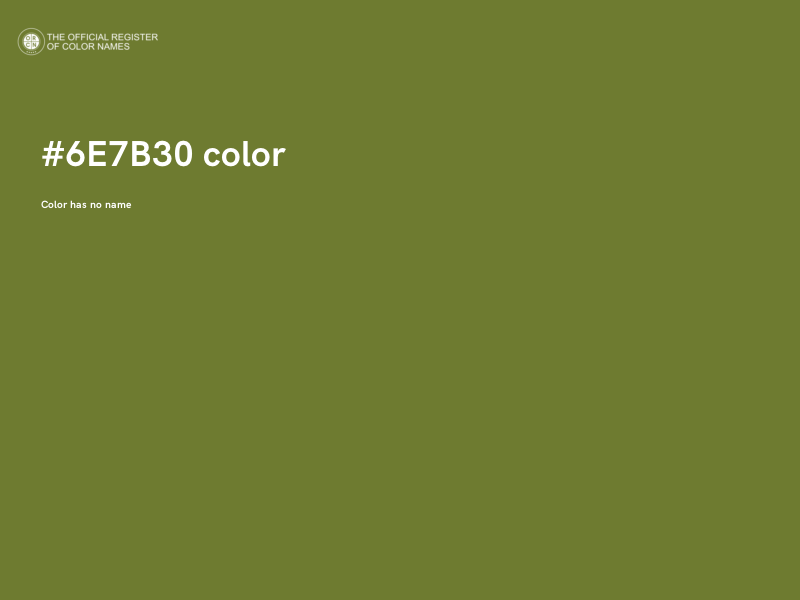#6E7B30 color image