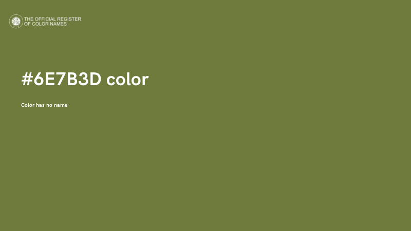 #6E7B3D color image