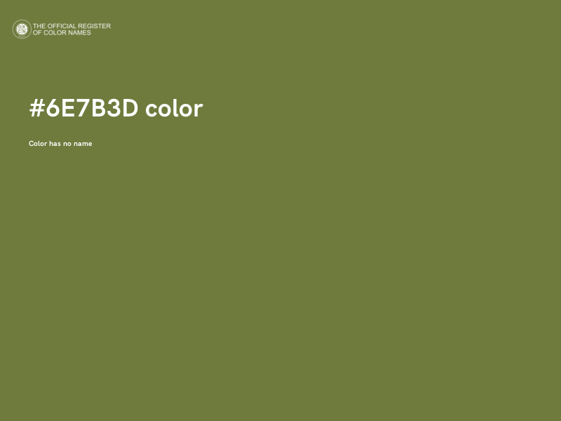 #6E7B3D color image