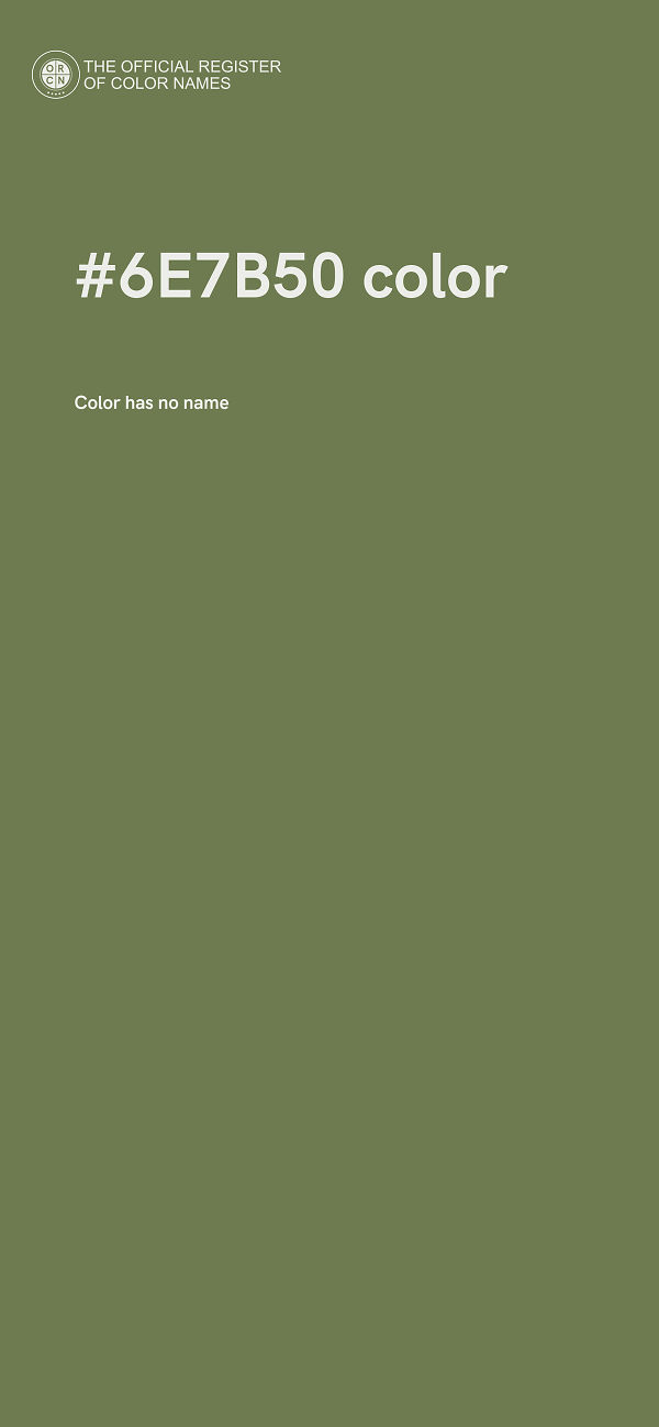 #6E7B50 color image