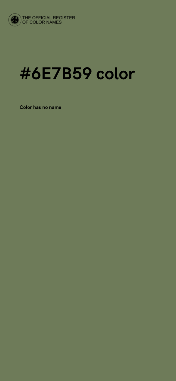 #6E7B59 color image