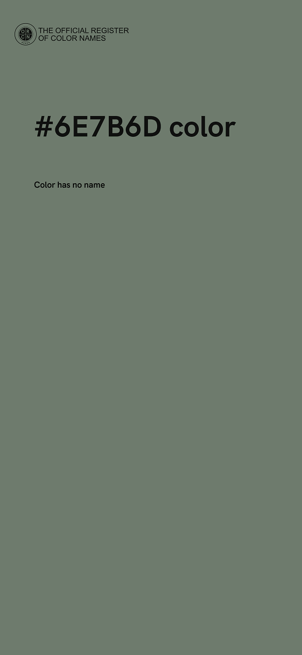 #6E7B6D color image