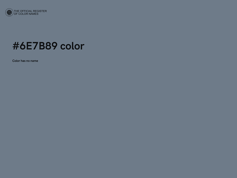 #6E7B89 color image