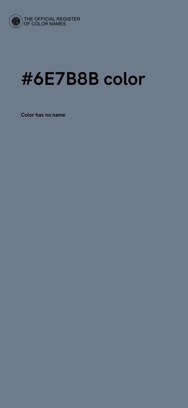 #6E7B8B color image