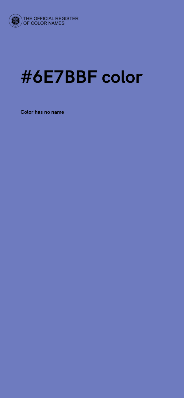 #6E7BBF color image