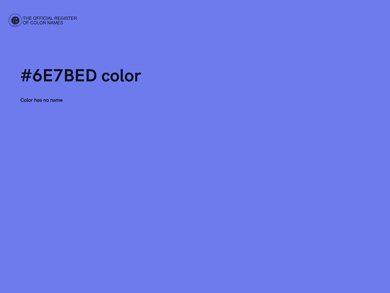 #6E7BED color image