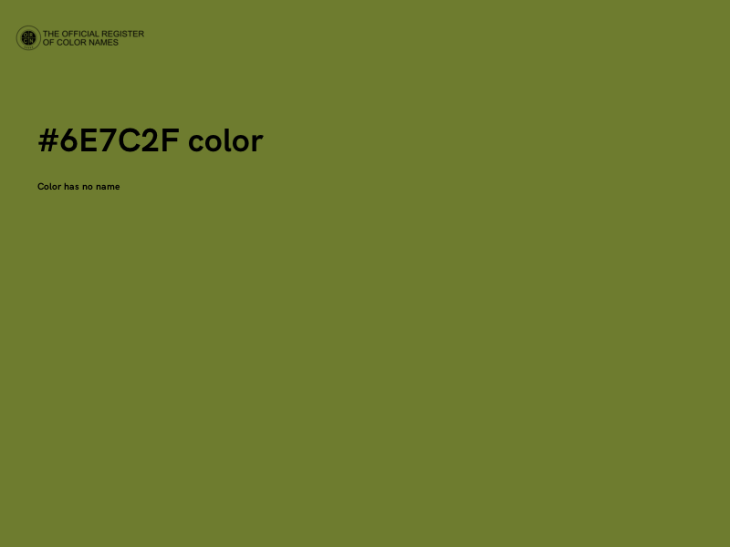 #6E7C2F color image