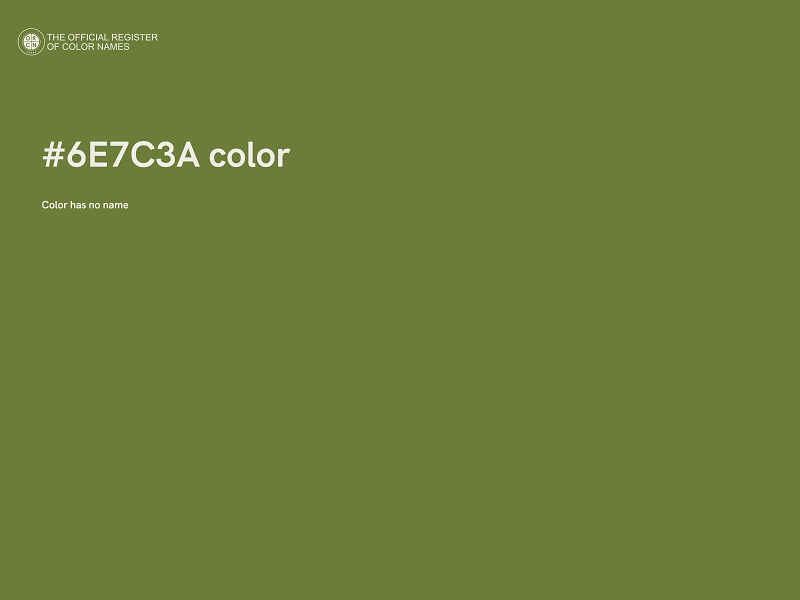 #6E7C3A color image