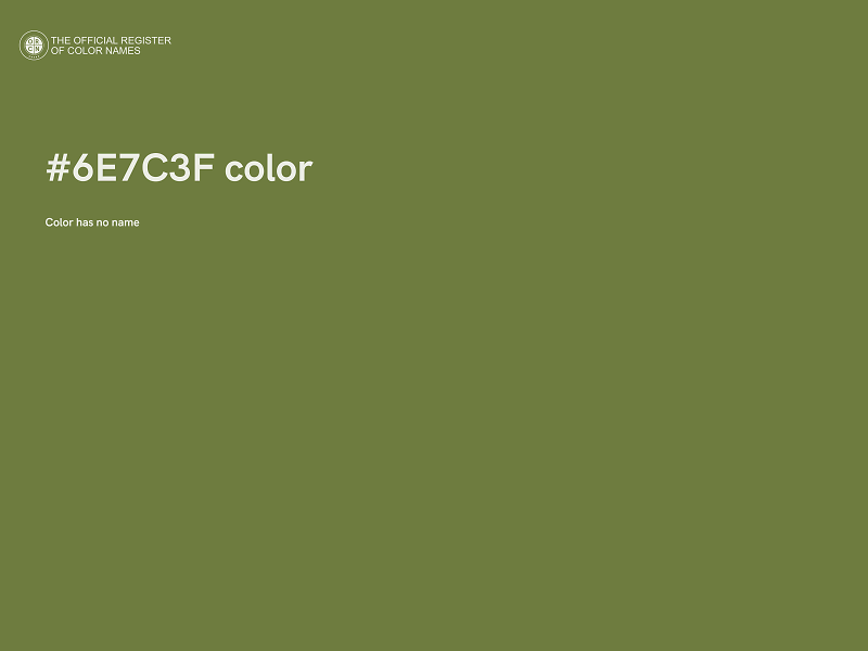 #6E7C3F color image