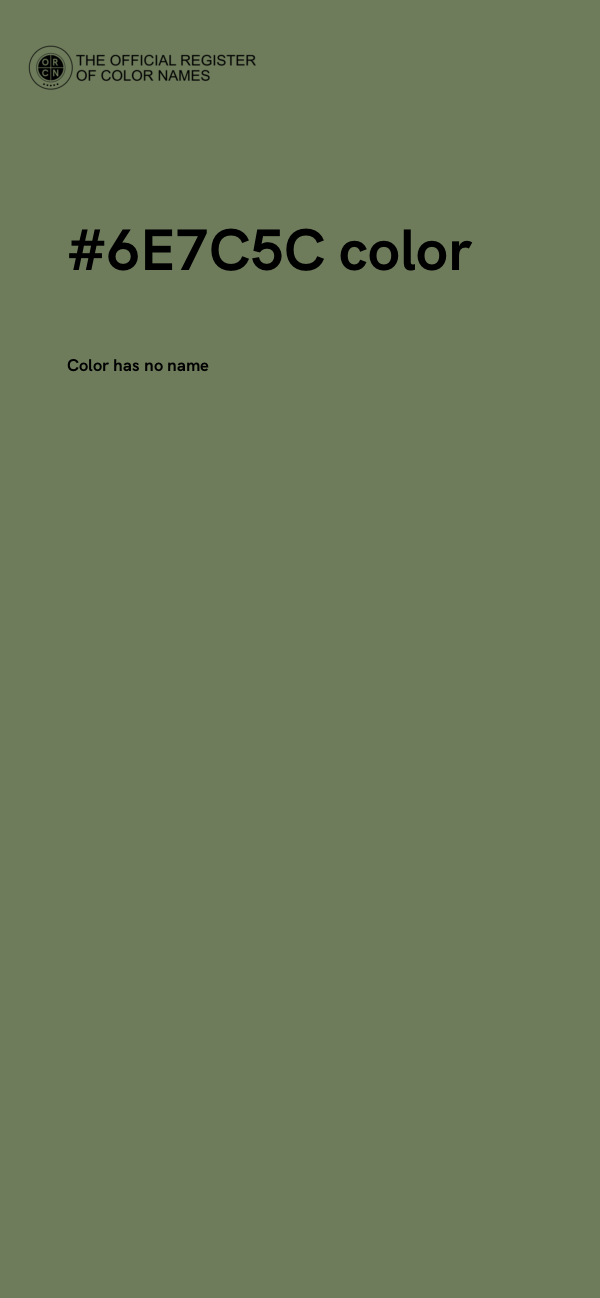 #6E7C5C color image