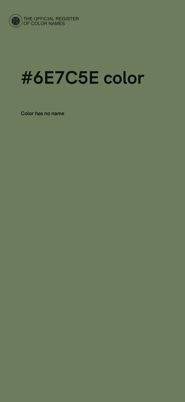 #6E7C5E color image