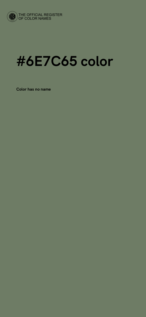 #6E7C65 color image