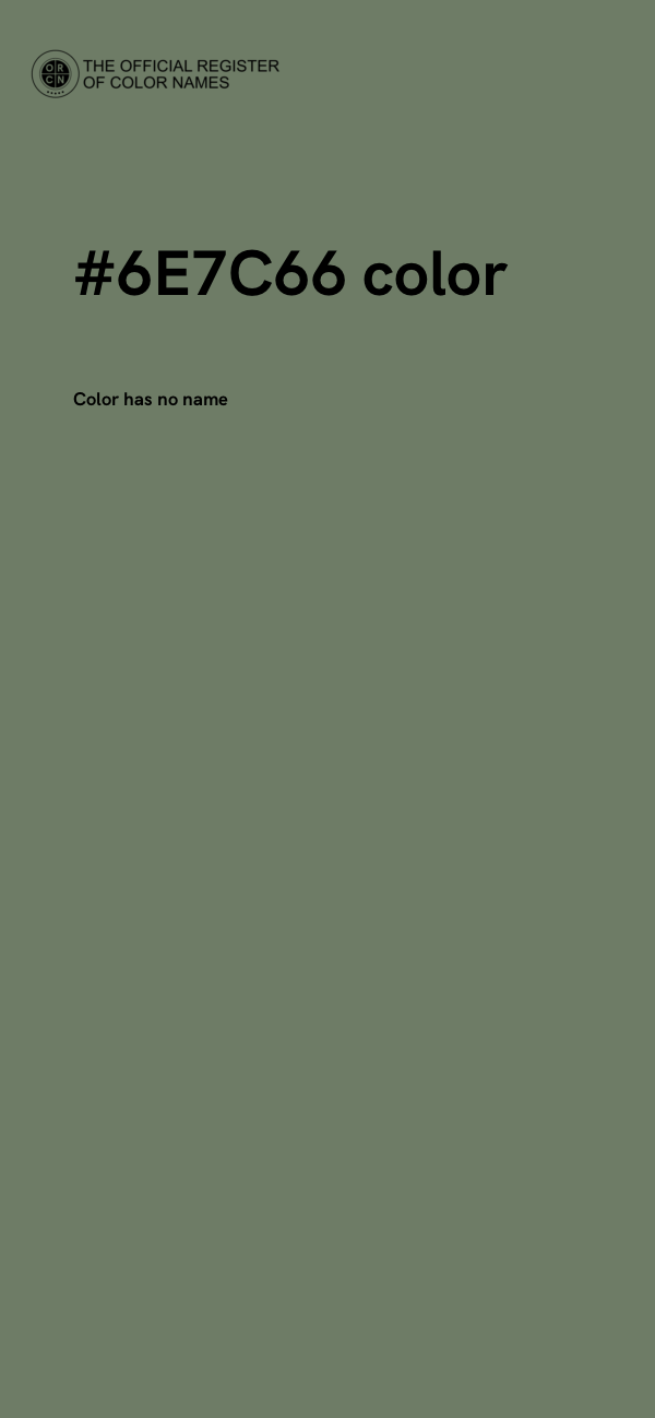 #6E7C66 color image