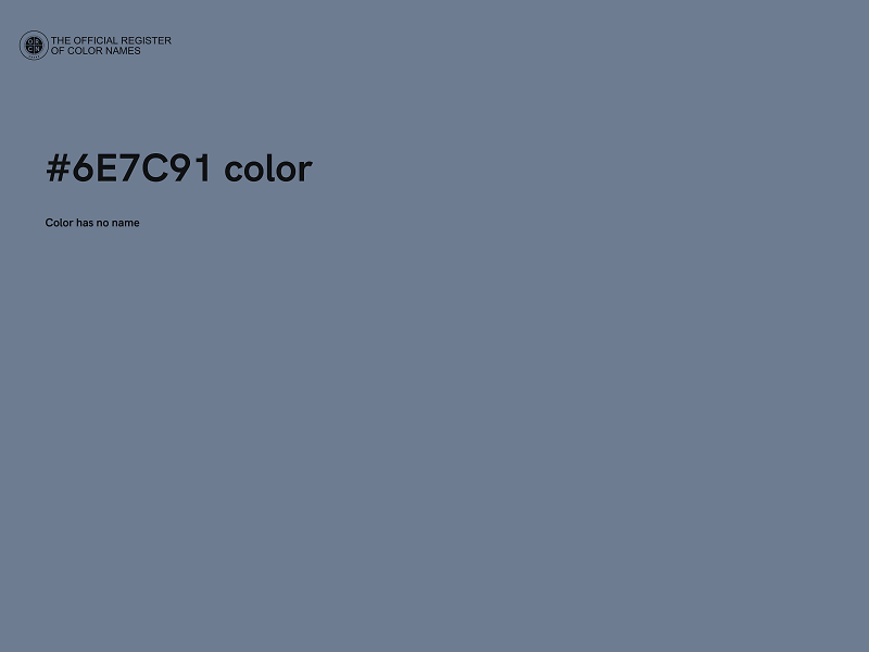 #6E7C91 color image