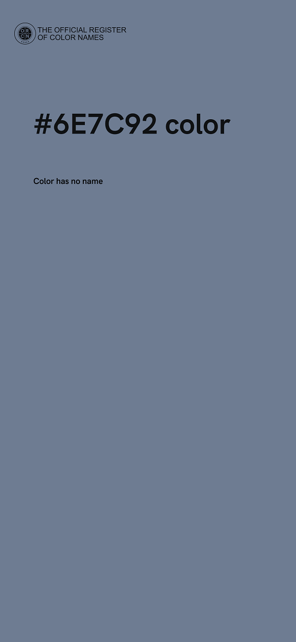 #6E7C92 color image