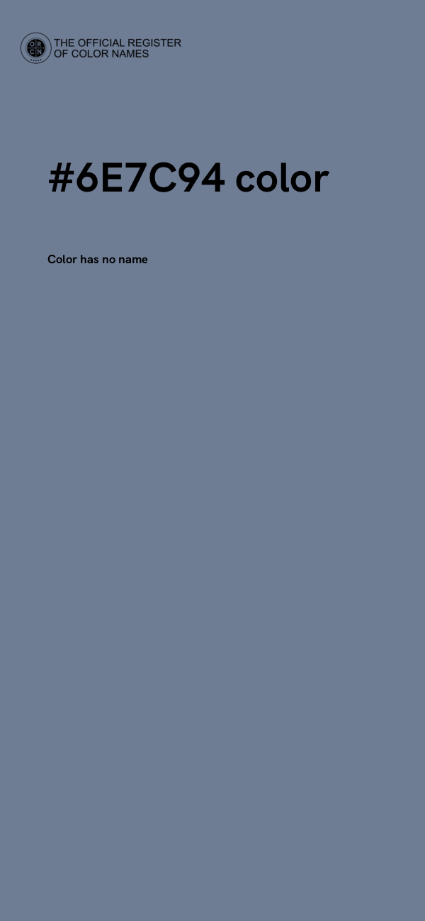 #6E7C94 color image