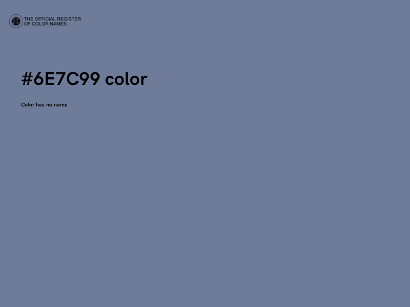 #6E7C99 color image