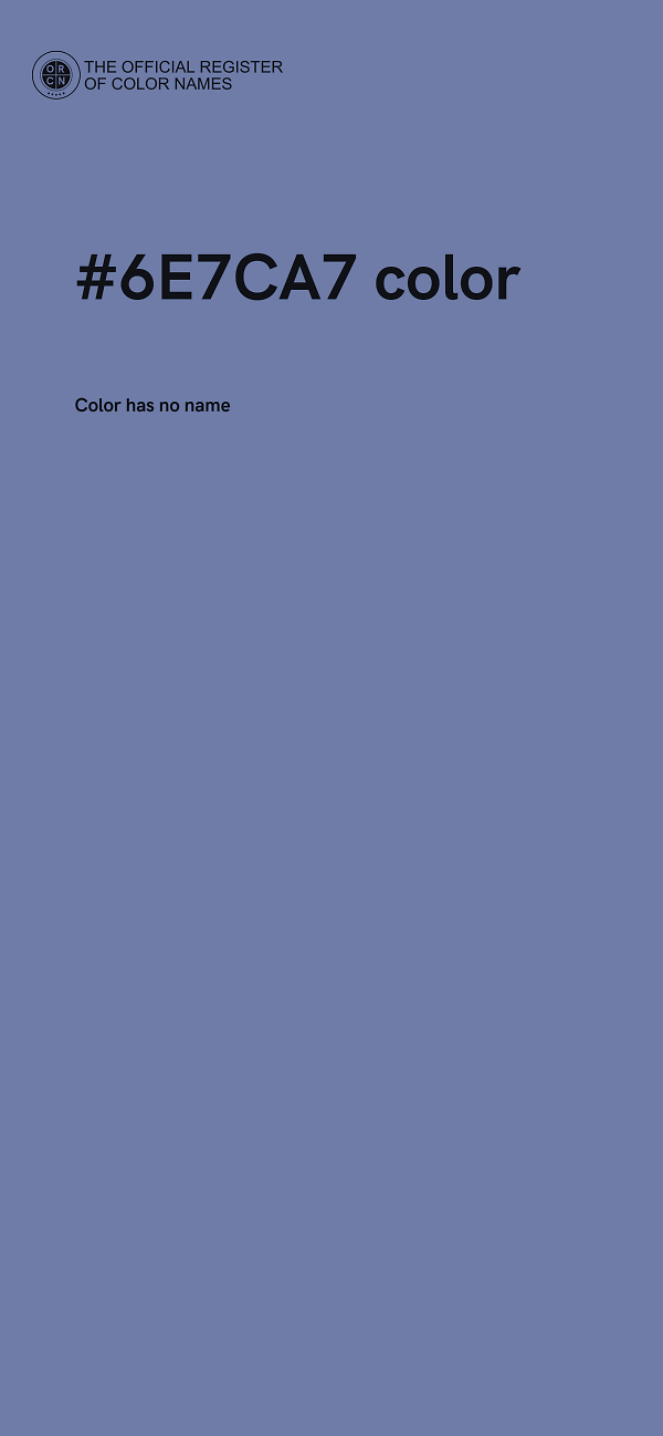 #6E7CA7 color image