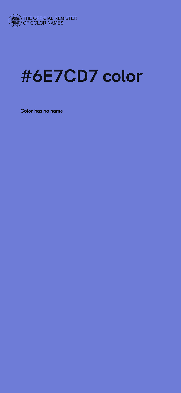#6E7CD7 color image