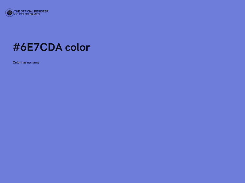 #6E7CDA color image