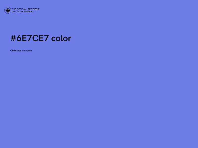 #6E7CE7 color image