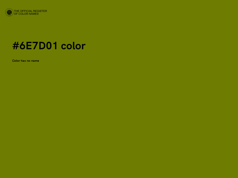 #6E7D01 color image