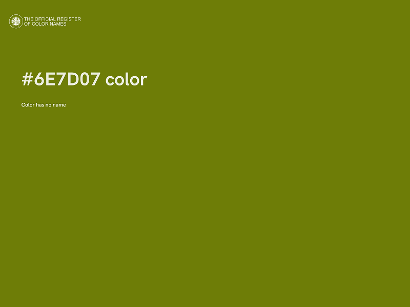 #6E7D07 color image