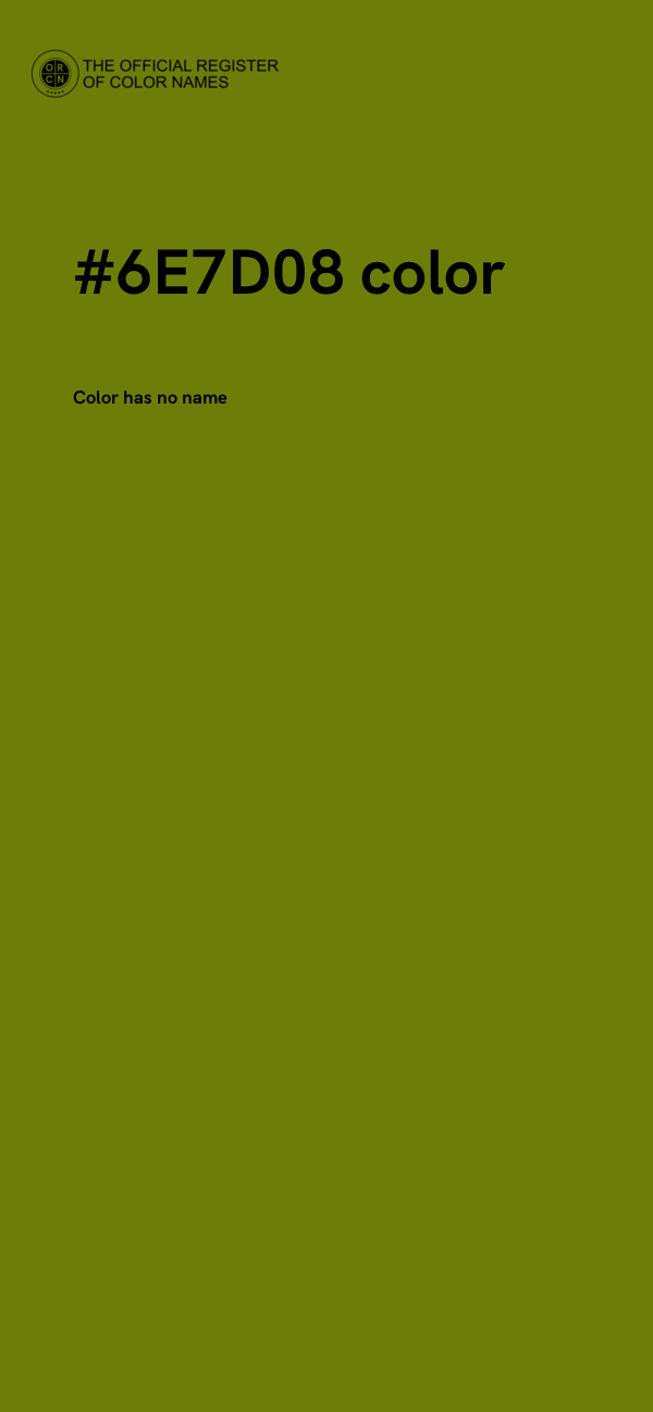 #6E7D08 color image