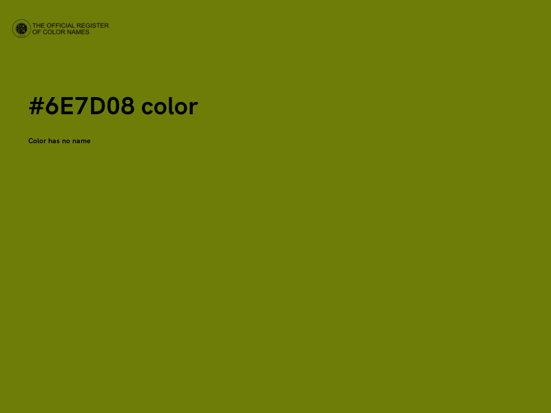 #6E7D08 color image