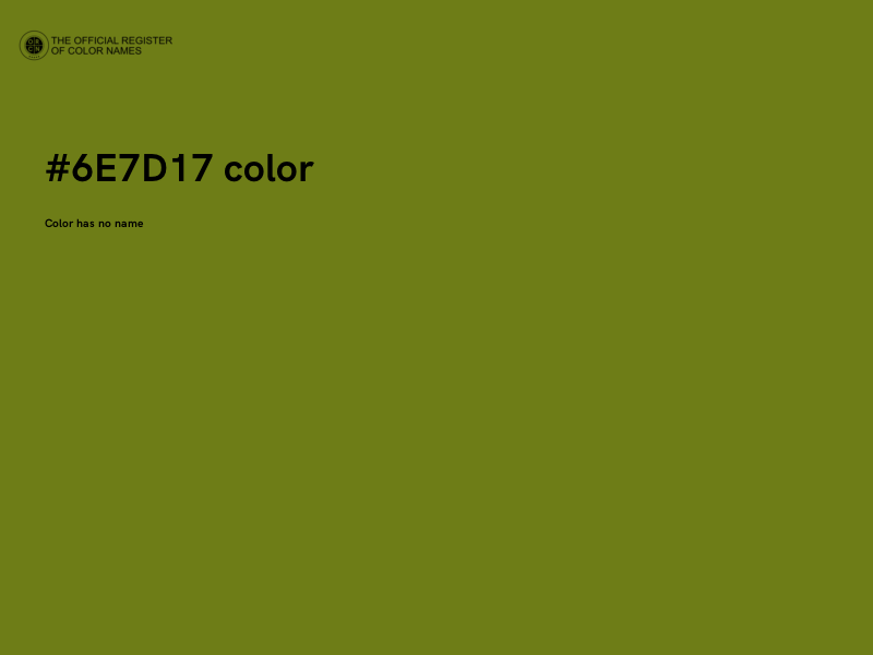 #6E7D17 color image