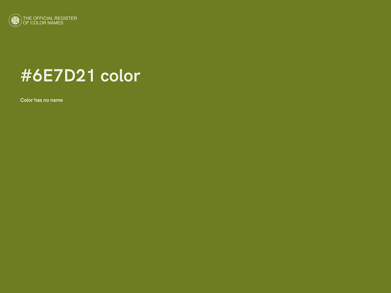 #6E7D21 color image