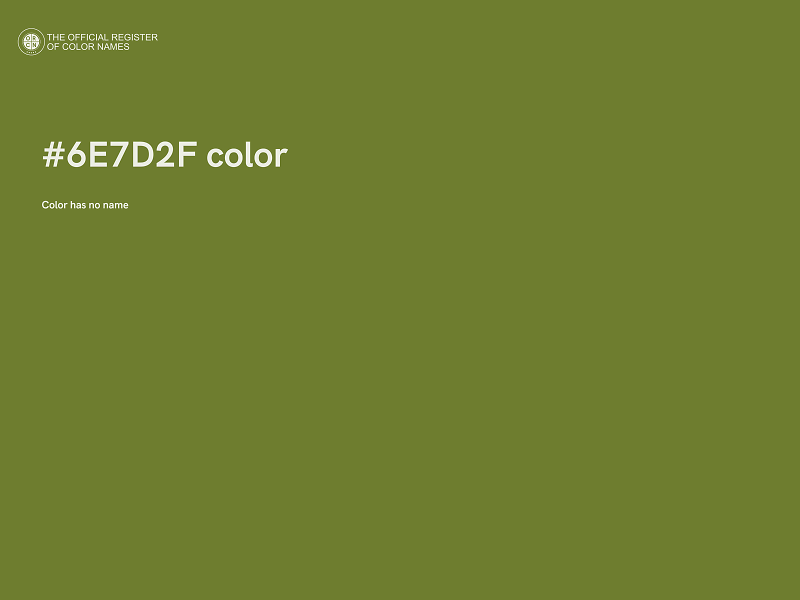 #6E7D2F color image