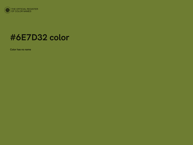 #6E7D32 color image