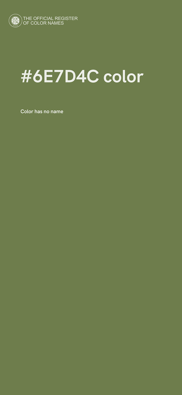 #6E7D4C color image