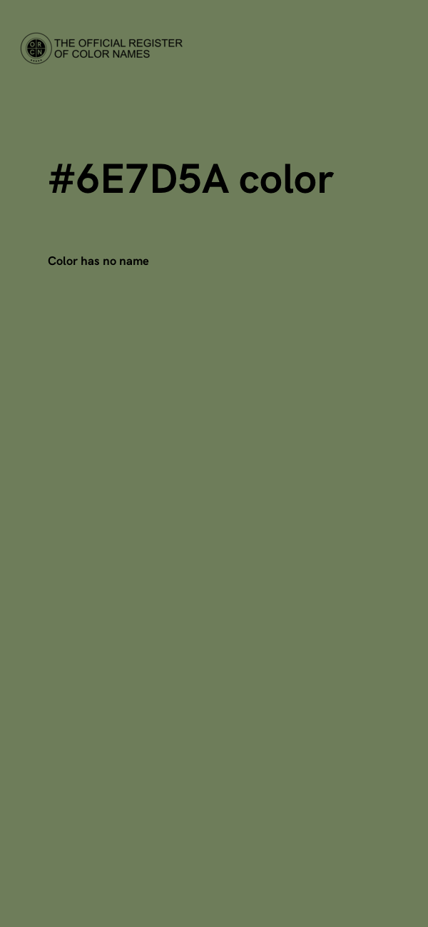 #6E7D5A color image
