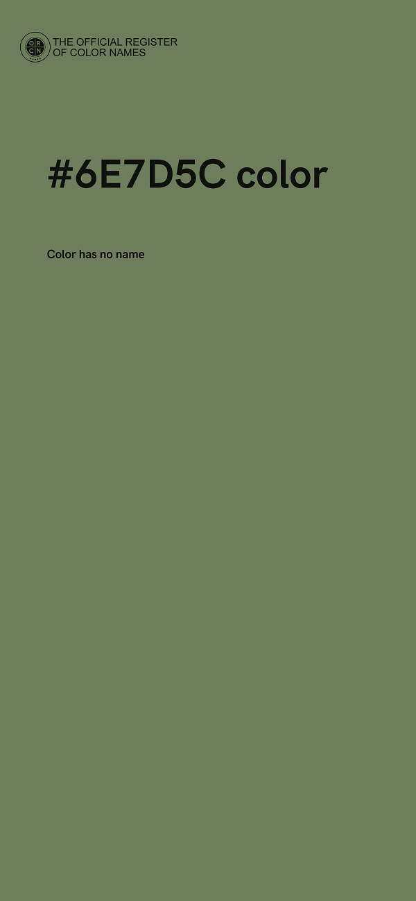 #6E7D5C color image