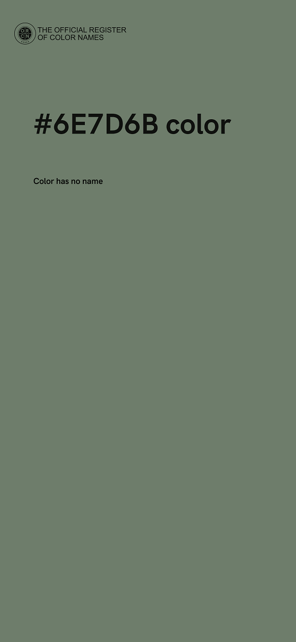 #6E7D6B color image