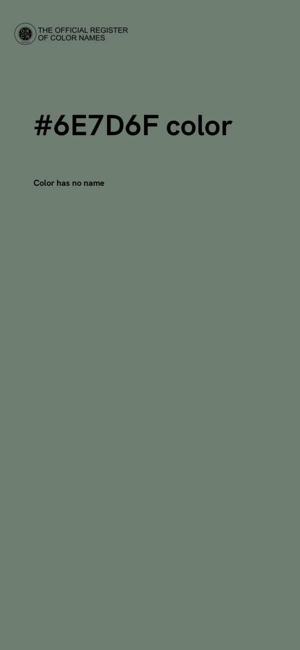 #6E7D6F color image