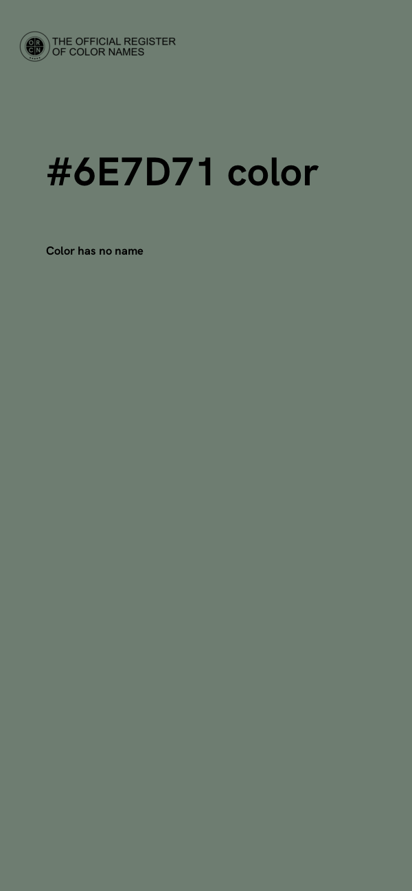 #6E7D71 color image