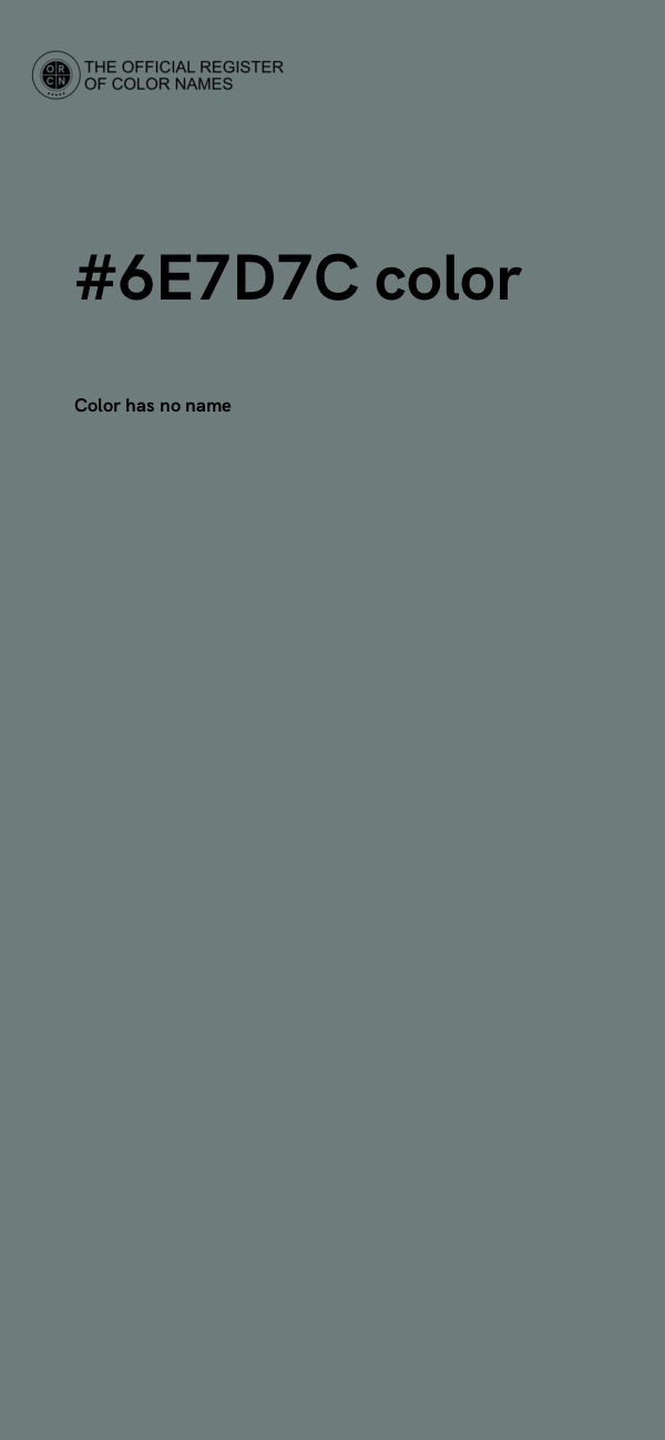 #6E7D7C color image