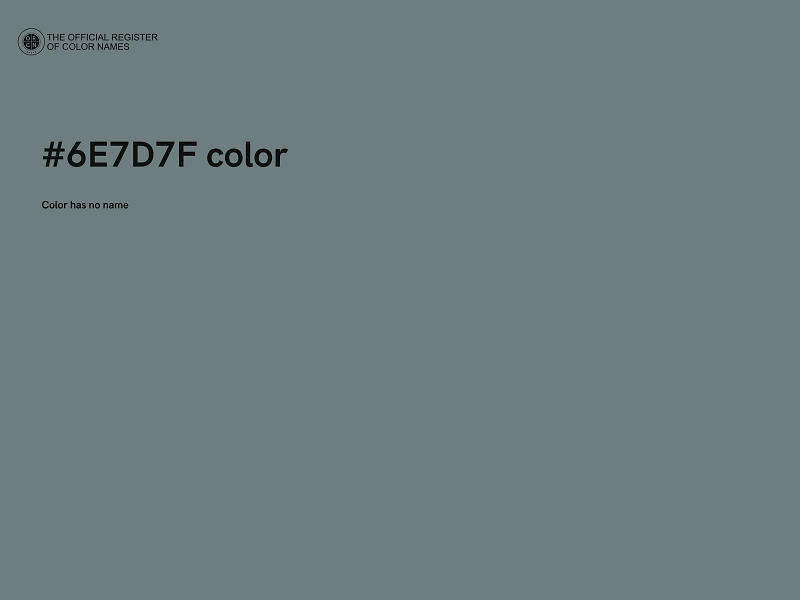 #6E7D7F color image