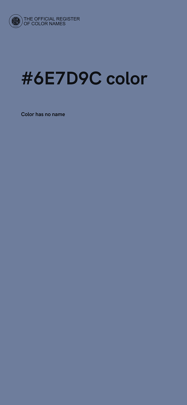 #6E7D9C color image
