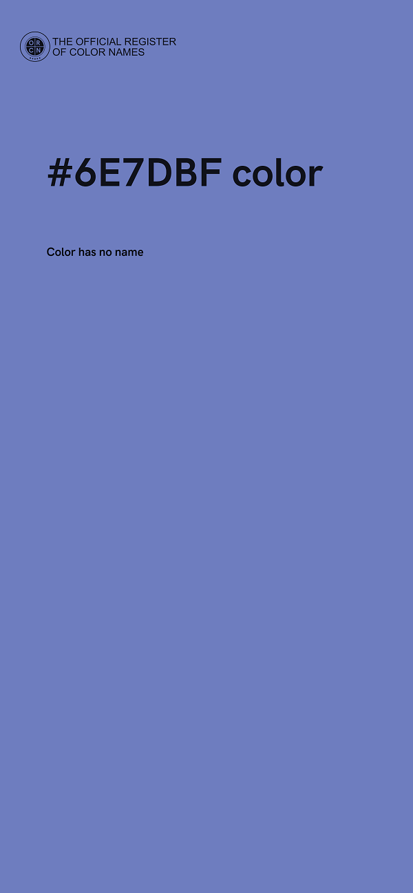 #6E7DBF color image