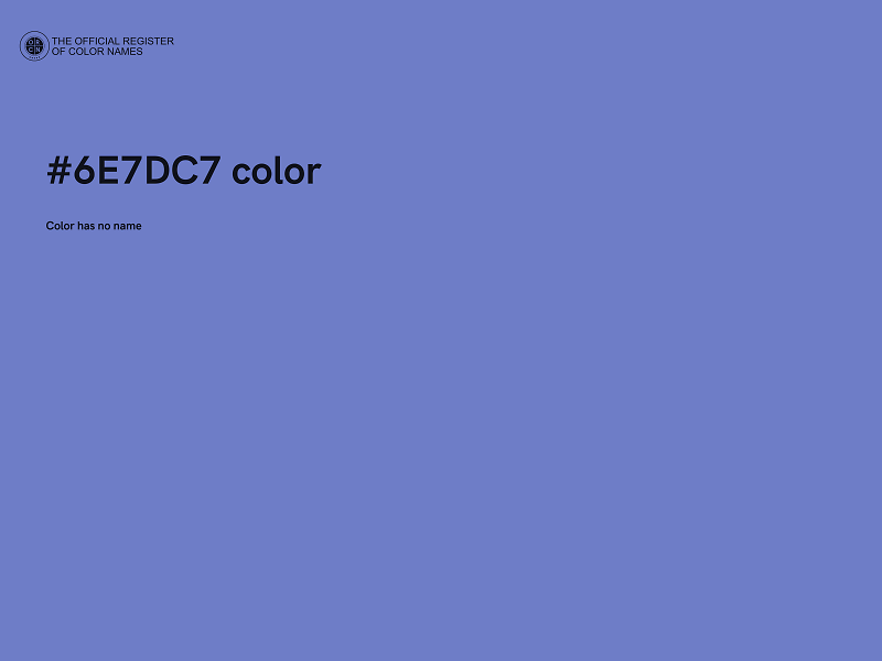 #6E7DC7 color image