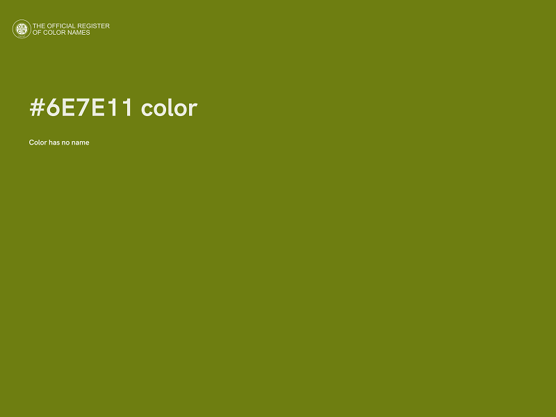 #6E7E11 color image